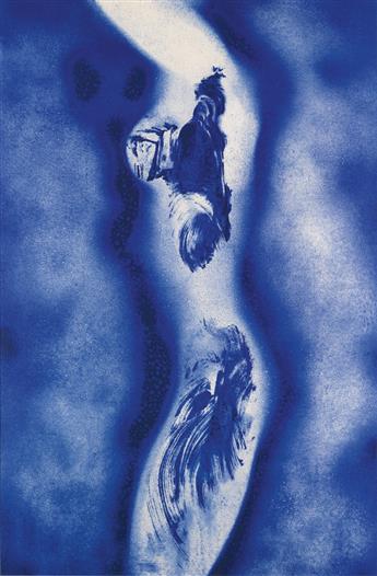 YVES KLEIN Three color screenprints.